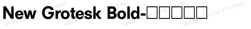 New Grotesk Bold字体转换